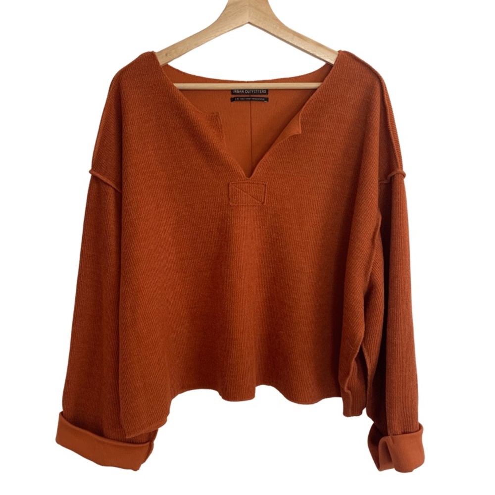 Urban Outfitters 3/4 sleeve ribbed knit sweater